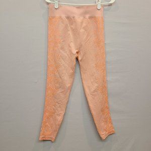 All In Motion Leggings Orange Floral Girls Extra Large 14 - 16